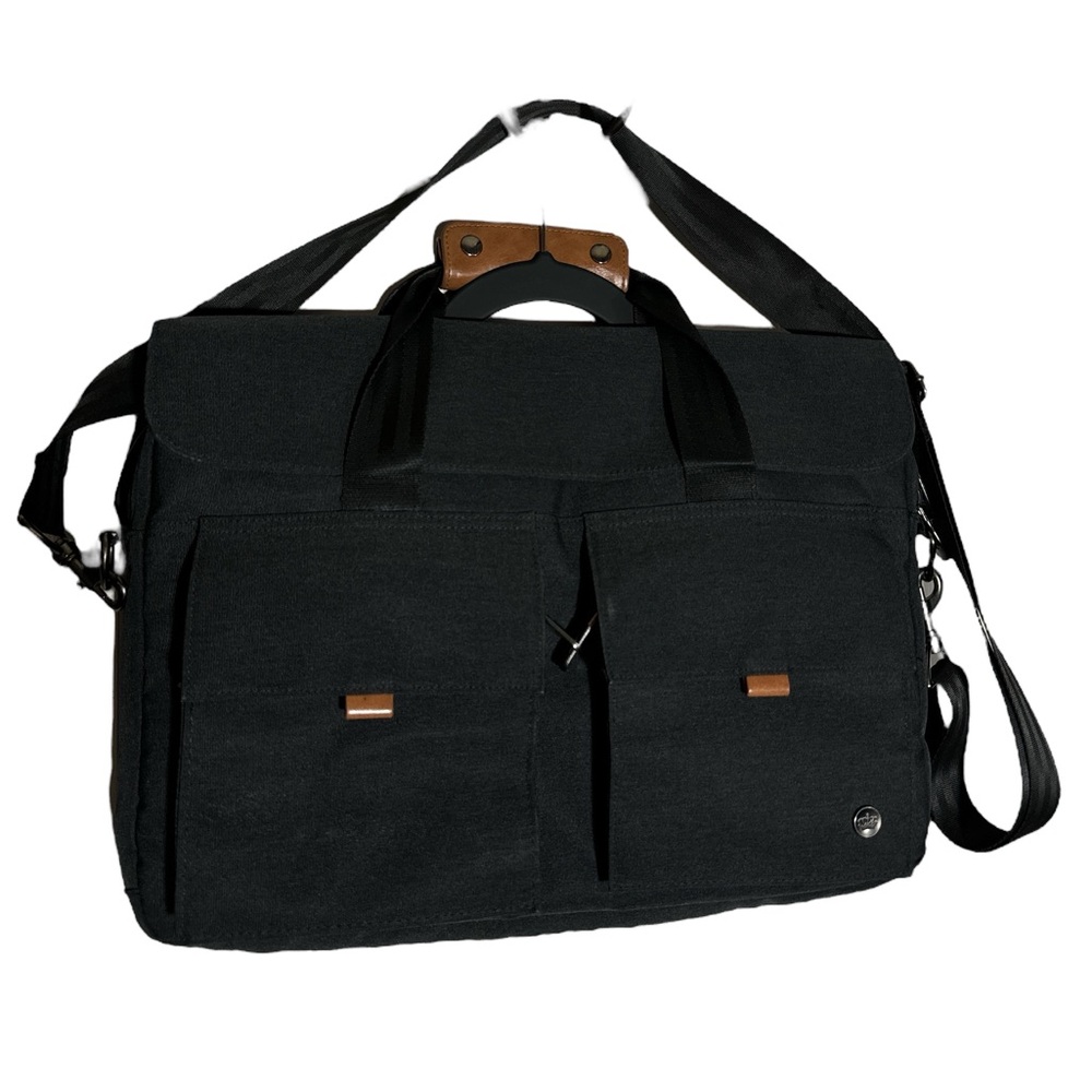 PKG Canada Richmond gray / black messenger bag / laptop bag / commuter bag
